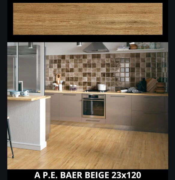 Baldosa P.E Baer Beige 23x120