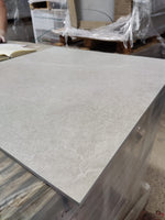 Baldosa Marmoleada Gris Mate 60x60