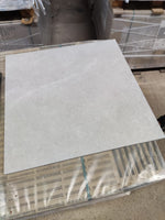 Baldosa Marmoleada Gris Mate 60x60