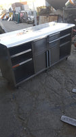 Mueble cafetero / mesa de acero inoxidable