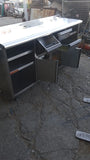 Mueble cafetero / mesa de acero inoxidable
