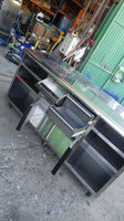 Mueble cafetero / mesa de acero inoxidable