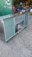 Mueble cafetero / mesa de acero inoxidable