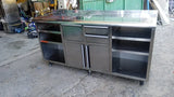 Mueble cafetero / mesa de acero inoxidable